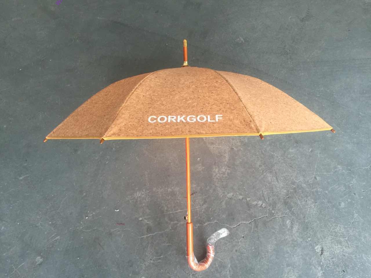 custom super natural cork umbrella