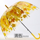 日韩创意小清新透明树荫伞 树叶伞POE拱形蘑菇雨伞