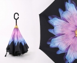 Reversed umbrellas/Flower inner+outer black