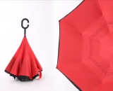 Red Upset down double layer umbrellas