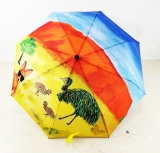 Super Amazing Digital Printing 3 Fold Umbrella With Auto Open Handle
