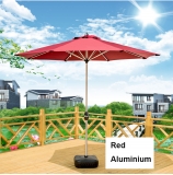 Market Umbrellas,Aluminium Frame Patio Umbrellas-Red Color
