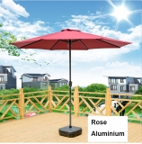 Aluminium Beach Sun Umbrellas-Rose Color