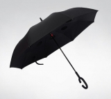 Durable fashion double canopy /layer fiberglass up side down reversible custom design parasol umbrella
